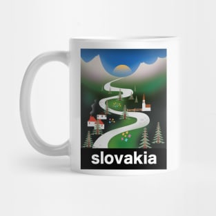 Slovakian travel poster Mug